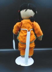 chinese orange cloth back